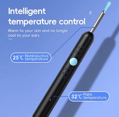 Picture of Smart Visual Ear Cleaner Set with Camera 1080P Ear Sticks Ear Wax Removal Tool WIFI Connection HD LED Lights Earpick Endoscope