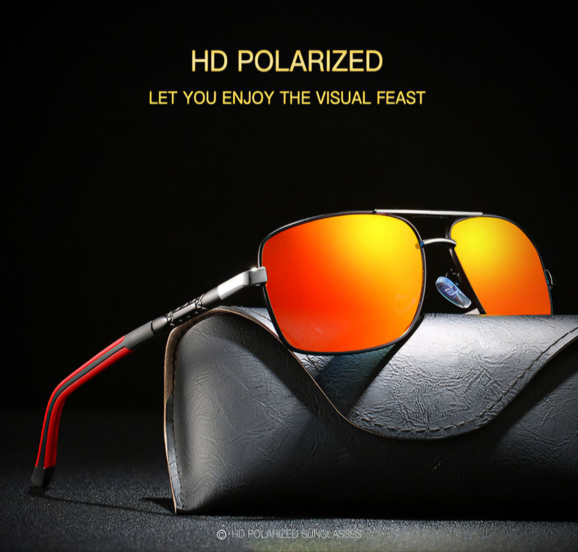 Picture of Polarized Ladies Sunglasses Men Gradient Lens Round Sun Glasses Square Luxury Brand Oculos Lunette De Soleil Femme