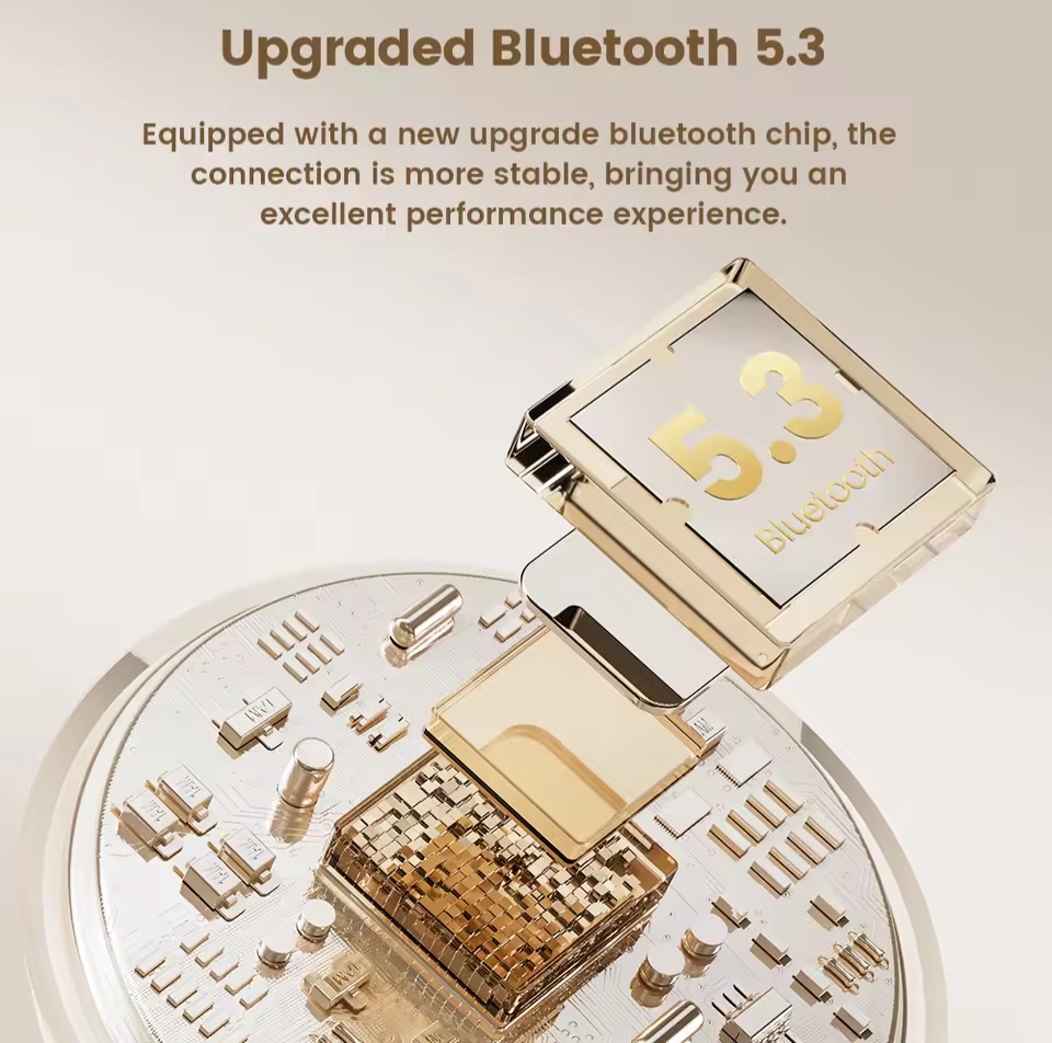 Picture of Toocki 06C Bluetooth 5.3 Wireless Headphones Power Digital Display 35hours Endurance Gaming Headsets Waterproof Sports Earbuds