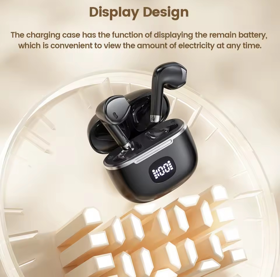 Picture of Toocki 06C Bluetooth 5.3 Wireless Headphones Power Digital Display 35hours Endurance Gaming Headsets Waterproof Sports Earbuds