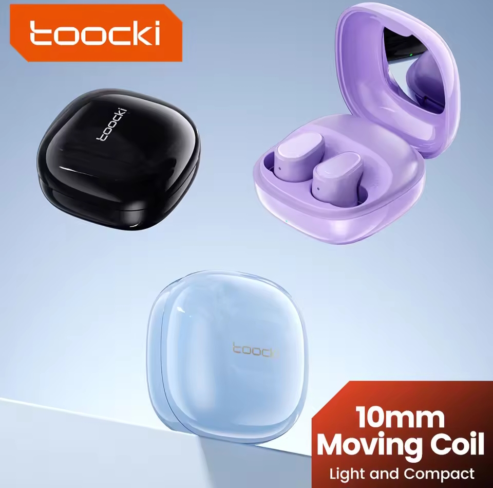 Picture of Toocki Bluetooth 5.3 Wireless Earphone HiFi Headphones Touch Control with Mic Sports Noise Reduction