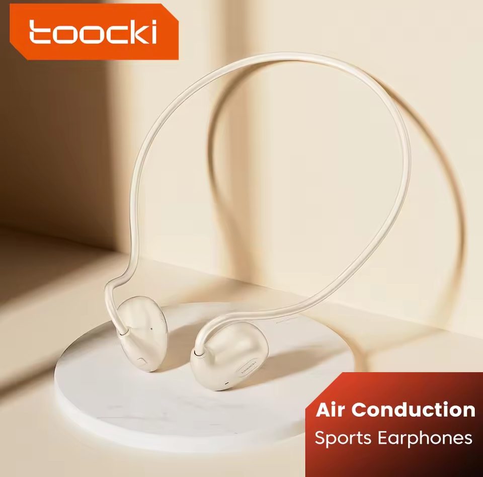 Picture of Toocki Air Conduction Headphones Bluetooth 5.3 Wireless Waterproof Sports Earphones with Mic for Workouts Running Driving