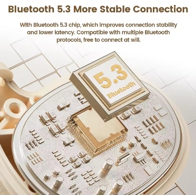 Picture of Toocki Air Conduction Headphones Bluetooth 5.3 Wireless Waterproof Sports Earphones with Mic for Workouts Running Driving