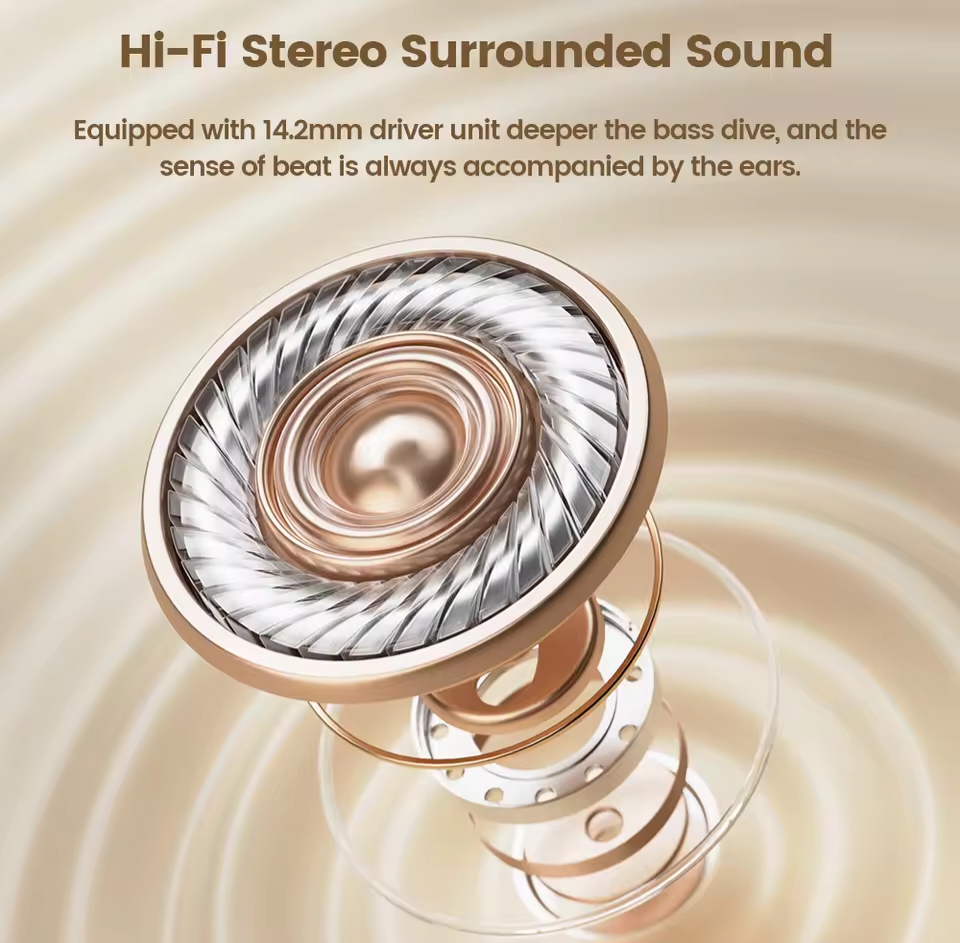 Picture of Toocki Air Conduction Headphones Bluetooth 5.3 Wireless Waterproof Sports Earphones with Mic for Workouts Running Driving