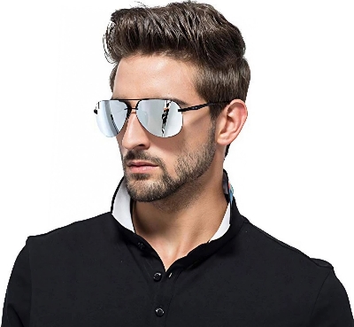 Picture of Men Polarized Sunglasses Men Brand Design Sunglasses Aluminum Leg Mirror Lens Sunglasses for Men/women