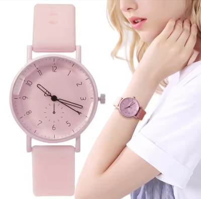 Picture of New Casual Silicone Strap Ladies Quartz Watche Gift Clock ladies watch