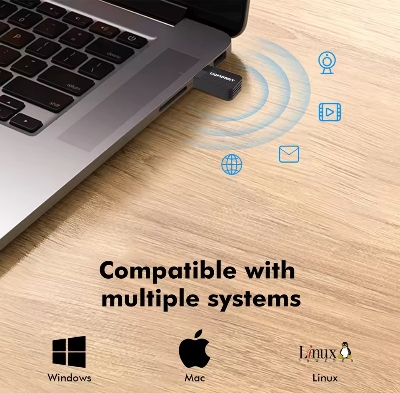 Picture of Comfast 650Mbps WiFi Adapter 2.4G/5.8G 11AC Wireless Network Card USB Adapter for Laptop PC WiFi Receiver Win 7/10/11