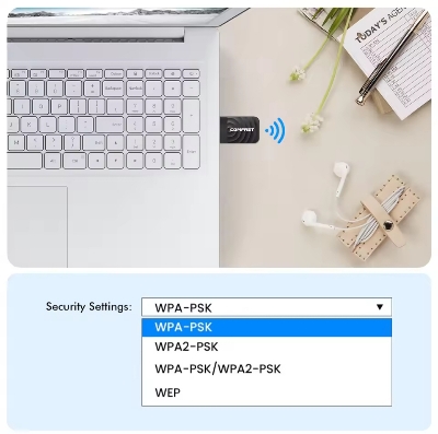 Picture of Comfast 650Mbps WiFi Adapter 2.4G/5.8G 11AC Wireless Network Card USB Adapter for Laptop PC WiFi Receiver Win 7/10/11