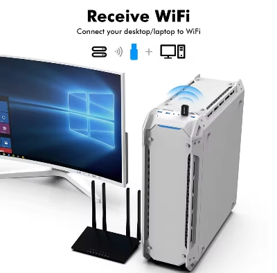 Picture of Comfast 650Mbps WiFi Adapter 2.4G/5.8G 11AC Wireless Network Card USB Adapter for Laptop PC WiFi Receiver Win 7/10/11