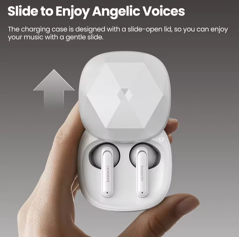 Picture of Toocki RD20 TWS Wirless Earphones Bluetooth 5.3 ENC Noise Cancelling 3D Stereo HiFi Sound Touch Control Support Separate Connect