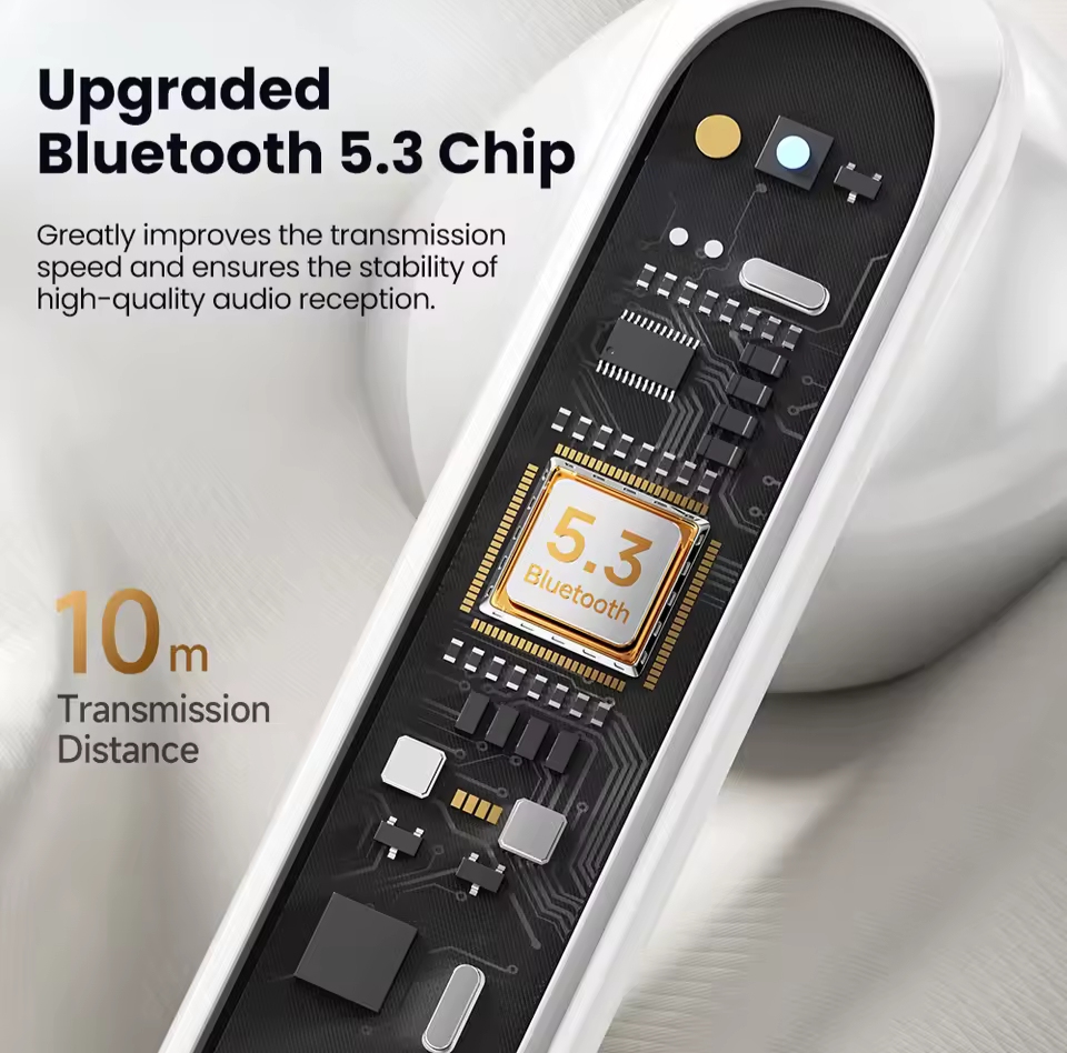 Picture of Toocki RD20 TWS Wirless Earphones Bluetooth 5.3 ENC Noise Cancelling 3D Stereo HiFi Sound Touch Control Support Separate Connect