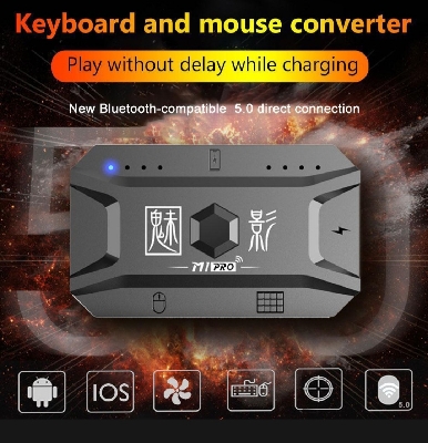 Picture of M1 Pro Mobile Controller Gaming Keyboard Mouse Converter BT V5.0 Programmable Adapter Support IOS