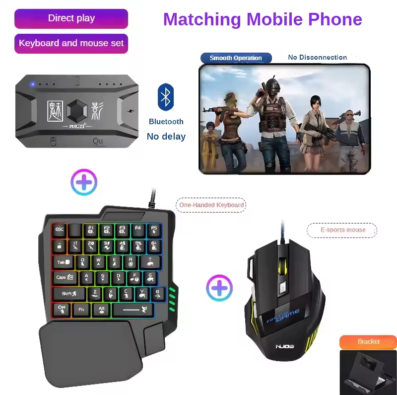 Picture of M1 Pro Mobile Controller Gaming Keyboard Mouse Converter BT V5.0 Programmable Adapter Support IOS