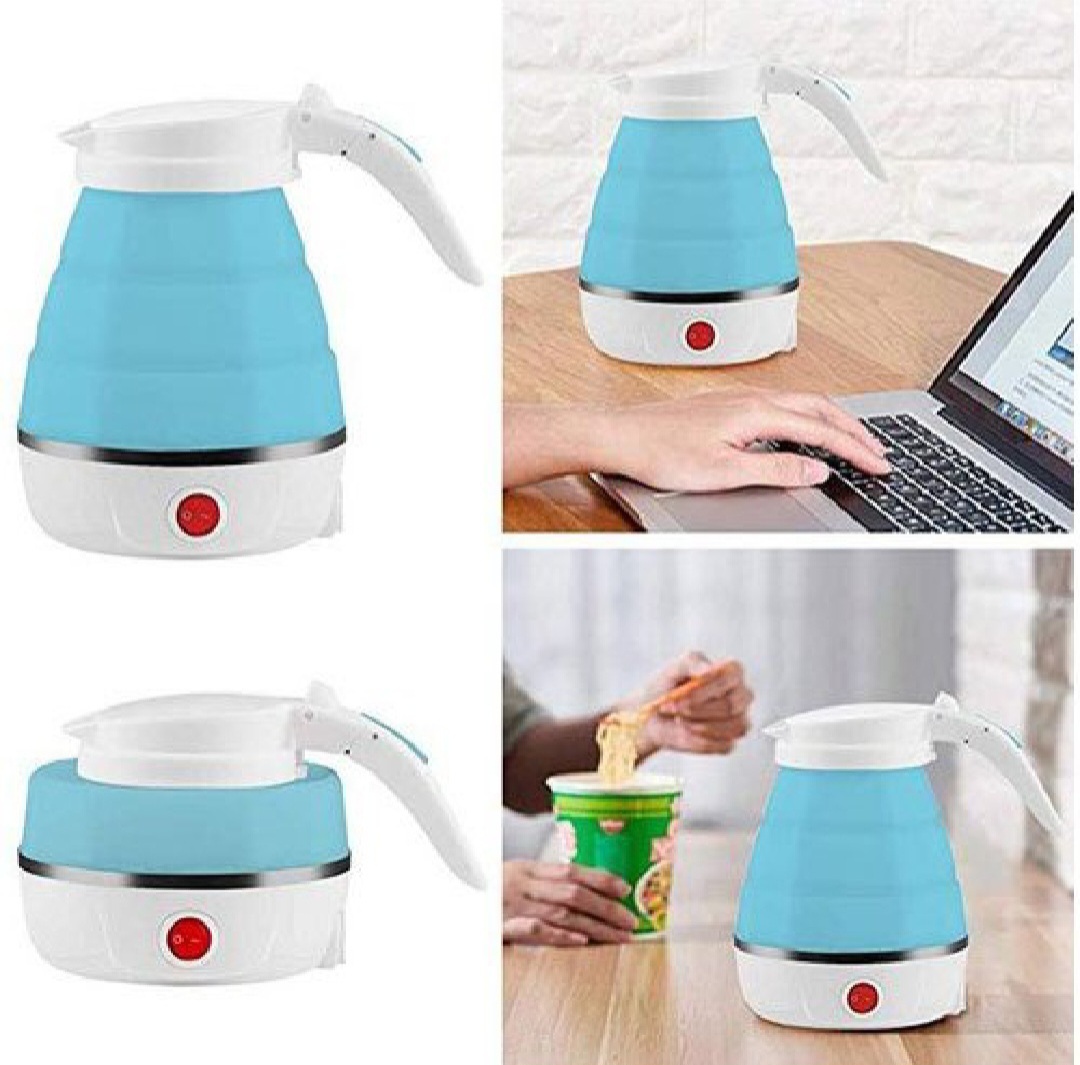 Picture of Travelling Folding Kettle Electric Silicone Foldable Water Kettles Compression Leak Proof Portable Mini Kettle