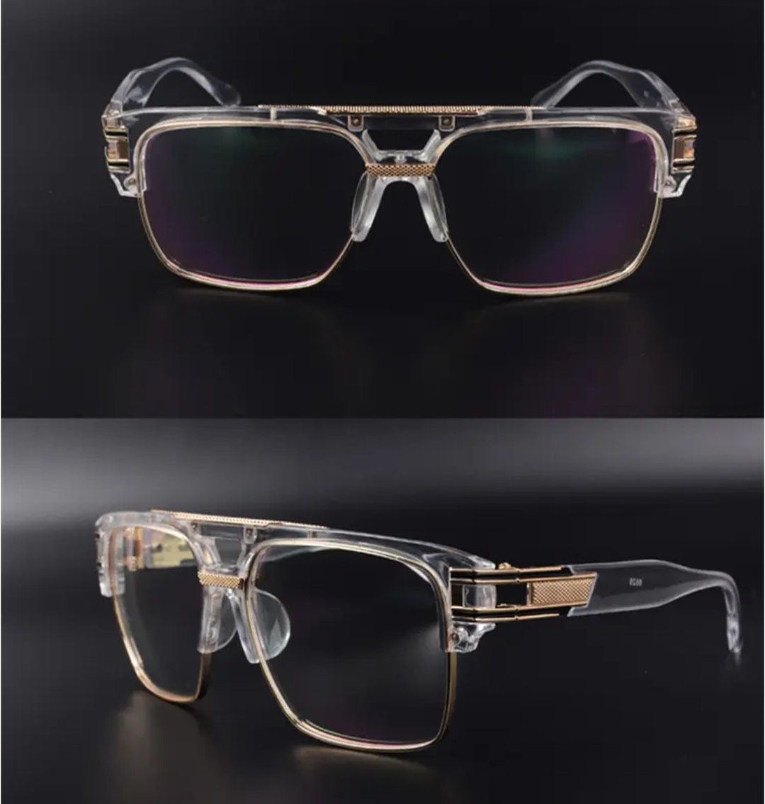 Picture of Oversized Myopia Glasses Men Anti-Blue Light Square Eyewear Retro Eyeglasses Women Optical Nearsighted Glasses