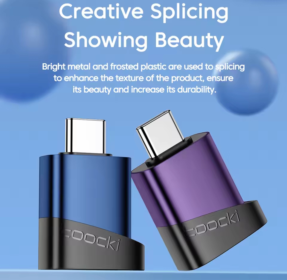 Picture of Toocki 3.0 Type C to USB Adapter USB A To USB C USB C To Micro OTG Adapter For Xiaomi Poco Oneplus Macbook Type C USB Adapter