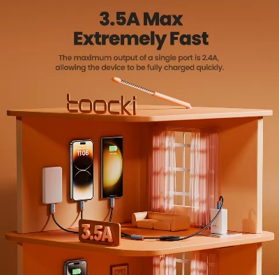 Picture of Toocki 3 in 1 USB Cable Data Wire Micro USB Type C Lighting Charging Cable for iPhone Samsung Xiaomi Huawei OPPO Oneplus POCO