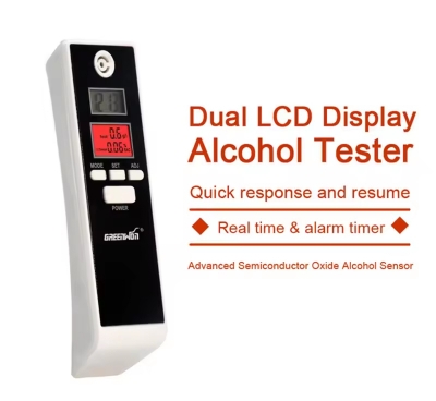 Picture of Digital Alcohol Tester with Dual LCD Screen Free Shipping Alcohol Tester AT-661s