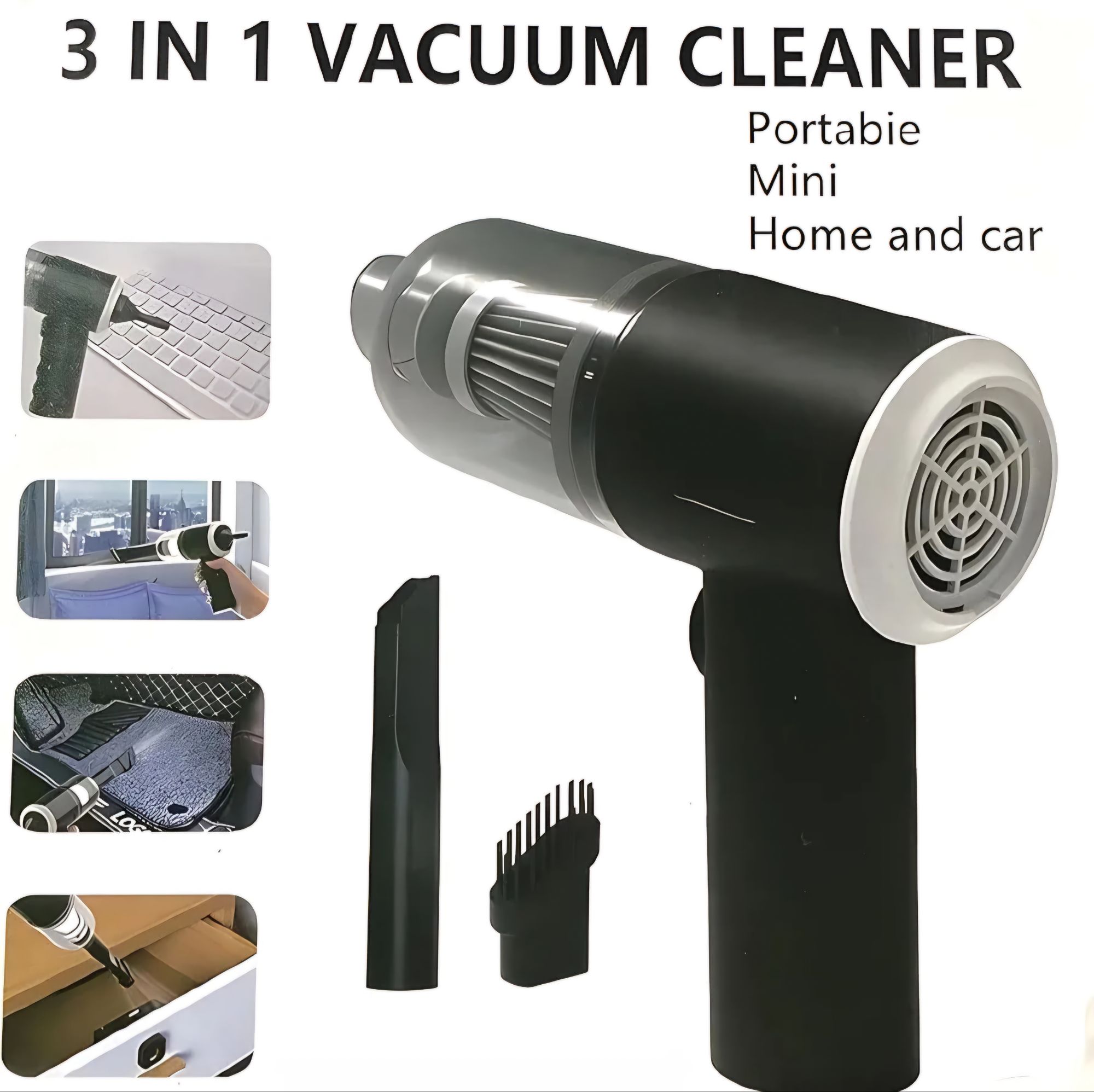 Picture of 3 In 1 Vacuum Cleaner For Car, leptop, computer, printer & Home