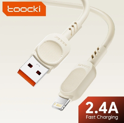 Picture of Toocki  Degree USB Cable for iPhone 14 13 12 11 Pro Max Pro Max 8 7 Plus 2.4A USB Lightning Cable for iPhone iPad Gaming Wire