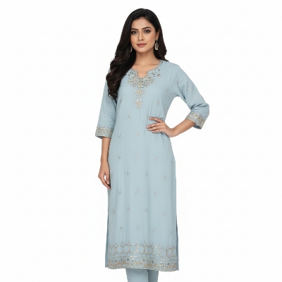 Picture of Ladies 2 Piece Vangchur Cloth – Premium Quality