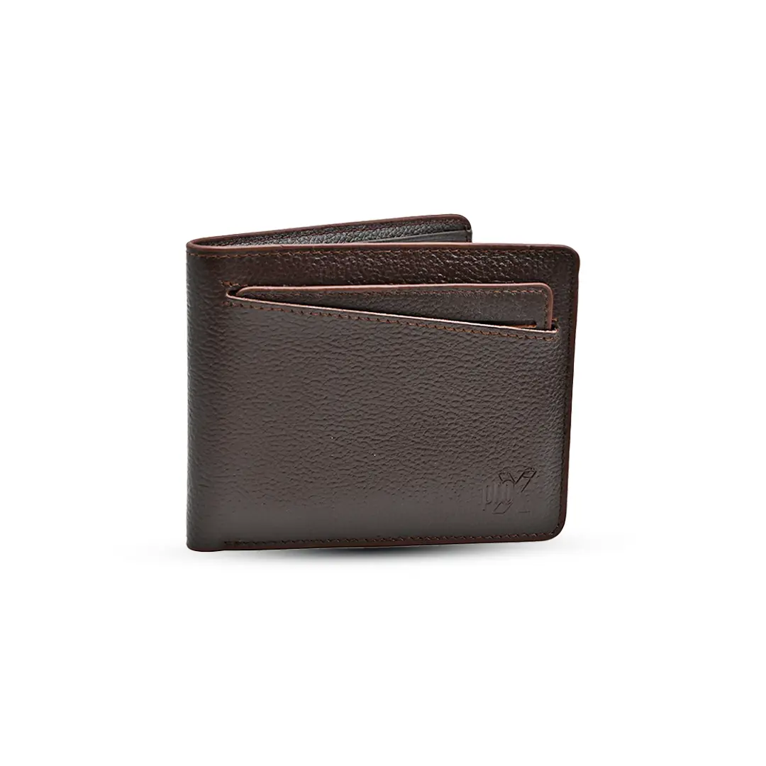 Picture of ProX High Quality Original Cow Leather  Short Wallet (Deep coffee )