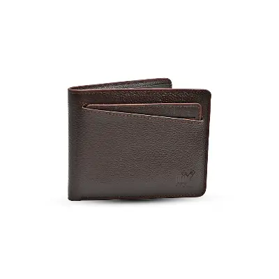 Picture of ProX High Quality Original Cow Leather  Short Wallet (Deep coffee )
