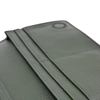 Picture of ProX High Quality Original Cow Leather Long Wallet ( deep green )