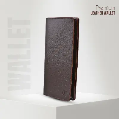 Picture of ProX High Quality Original Cow Leather Long Wallet ( dark coffee )