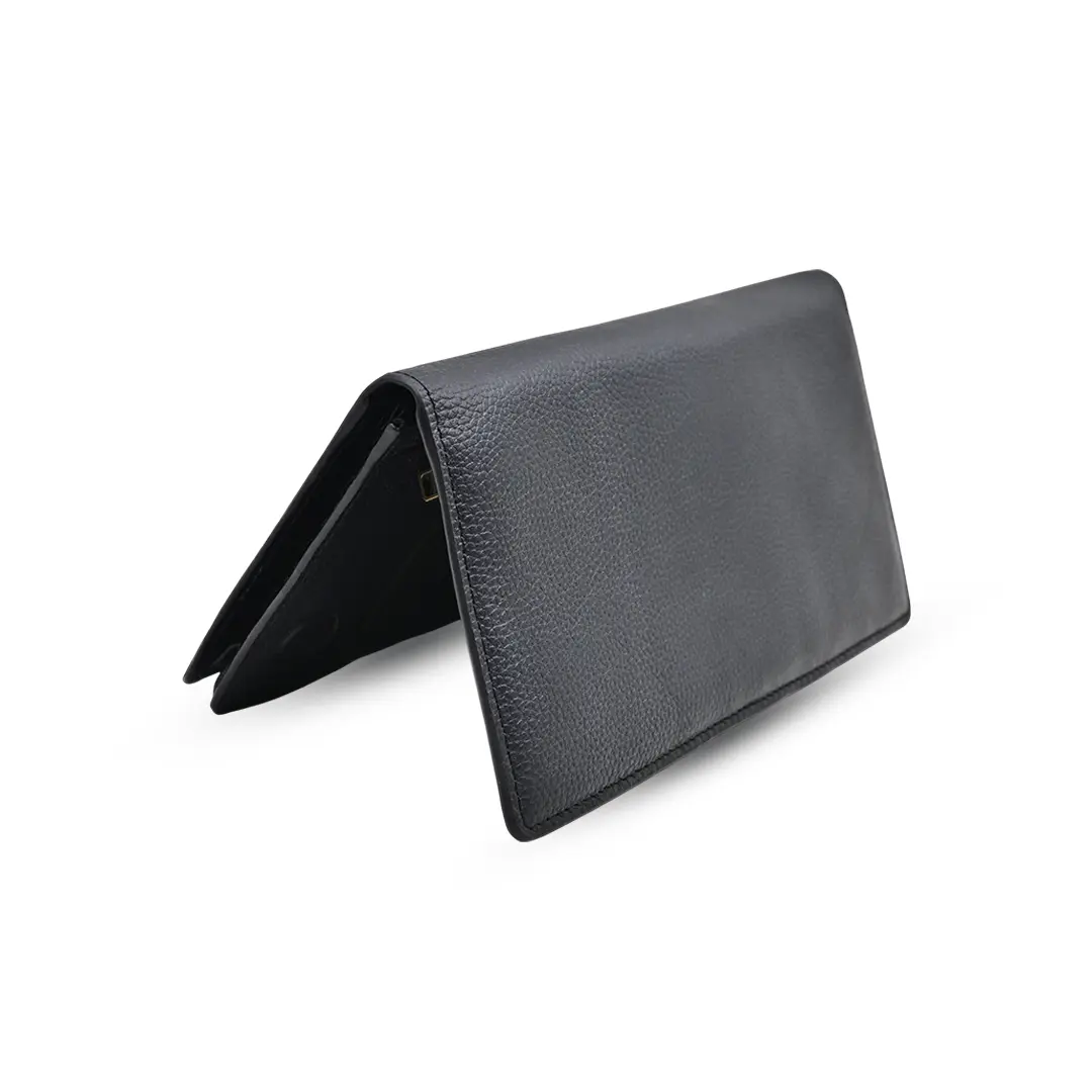 Picture of ProX High Quality Original Cow Leather Long Wallet ( black )