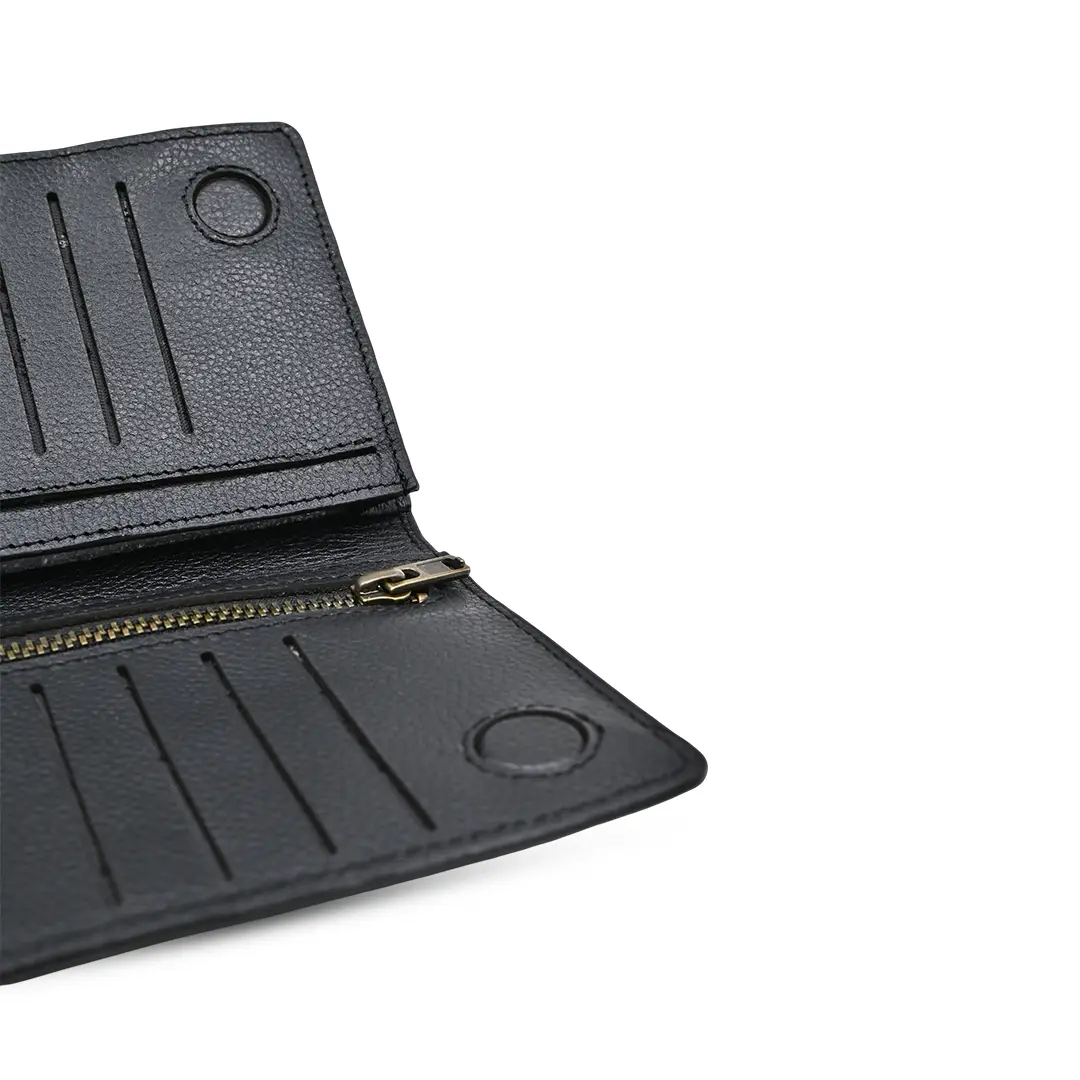 Picture of ProX High Quality Original Cow Leather Long Wallet ( black )