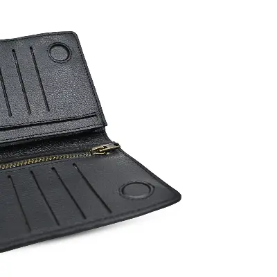 Picture of ProX High Quality Original Cow Leather Long Wallet ( black )