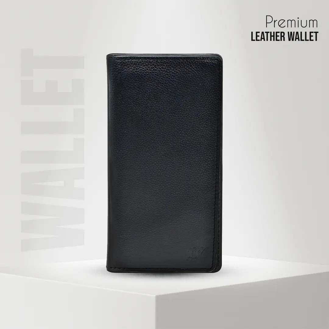 Picture of ProX High Quality Original Cow Leather Long Wallet ( black )