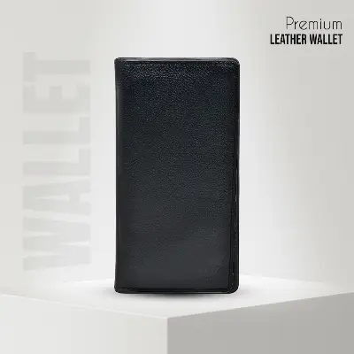 Picture of ProX High Quality Original Cow Leather Long Wallet ( black )