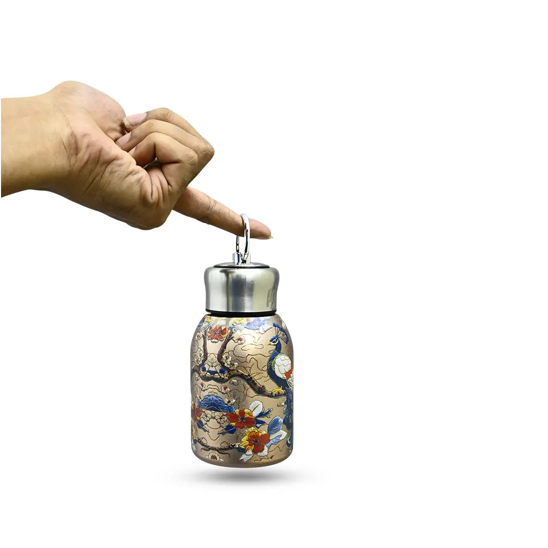 Picture of 300ml High Quality SS Thermos Water Bottle ( peacock )