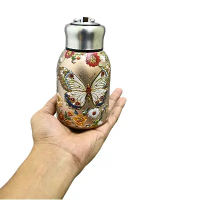 Picture of 300ml High Quality SS Thermos Water Bottle ( butterfly )