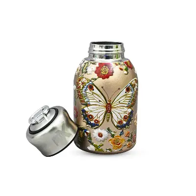 Picture of 300ml High Quality SS Thermos Water Bottle ( butterfly )