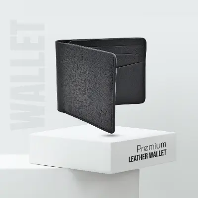 Picture of ProX High Quality Original Cow Leather Wallet ( Black )