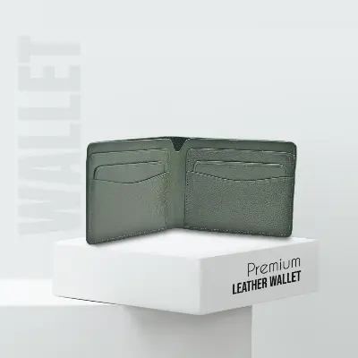 Picture of ProX High Quality Original Cow Leather Wallet ( green )