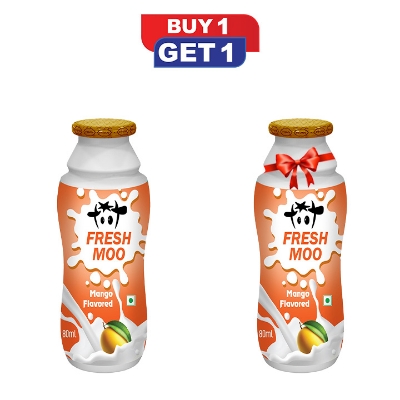 Picture of Fresh Moo Flavored Yogurt Drink Mango Flv 80ml Buy 1 Get 1