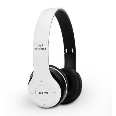 Picture of P47 - Wireless Bluetooth Headphone - White