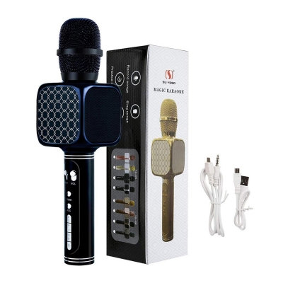 Picture of Wireless Bluetooth Microphone Speaker - Carao TO YS-69 in Black/Gold - Easy To use and Clean, A Unique Choice For Your Musical Entertainment