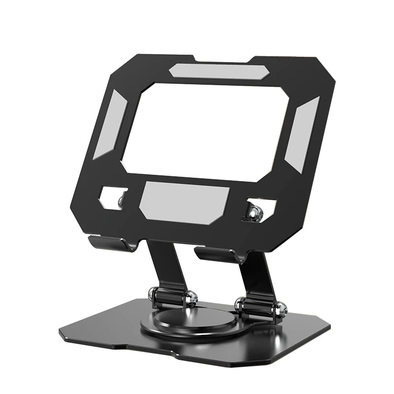 Picture of Tab & mobile holder Adjustable Foldable Carbon Steel Tablet Stand 360 Rotation Phone Holder Portable Hollow Heat Dissipation for iPad