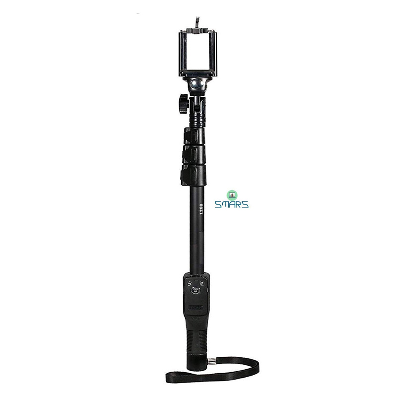 Picture of YT1288 Bluetooth MonoPod Selfie Stick for Camera and Smartphone - Black - Tripod For Mobile