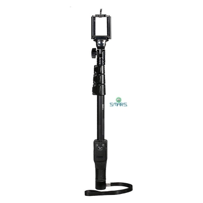 Picture of YT1288 Bluetooth MonoPod Selfie Stick for Camera and Smartphone - Black - Tripod For Mobile