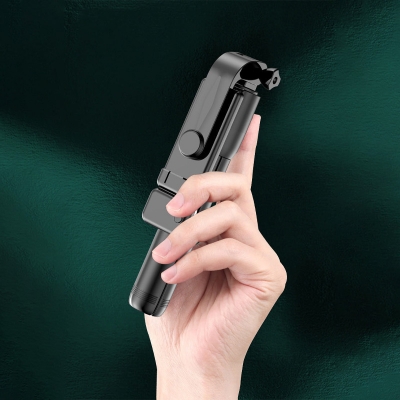 Picture of R1s Extendable Selfie Stick, Bluetooth Selfie Stick with Tripod Stand and Detachable Wireless Bluetooth Remote, Ultra Compact Selfie Stick for Mobile and All Smart Phones-(Upgraded 2023)