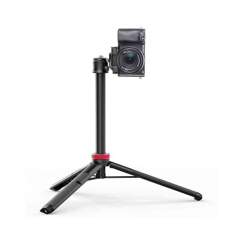 Picture of ULANZI MT-44 Extendable Phone Tripod, 44" Selfie Stick Phone Tripod Stand with 2 in 1 Phone Clip, 360° Ball Head Camera Tripod for iPhone Sony Canon GoPro, Lightweight for Travel
