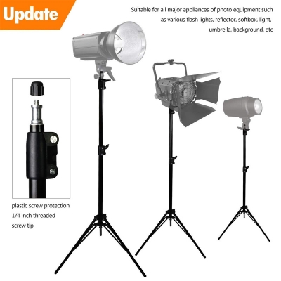 Picture of 7 Feet Big Tripod Stand for Phone and Camera Adjustable Aluminium Alloy Big Tripod Stand Holder, Photo/Video Shoot, TIK Tok/YouTube Videos with Mobile Clip Holder Bracket