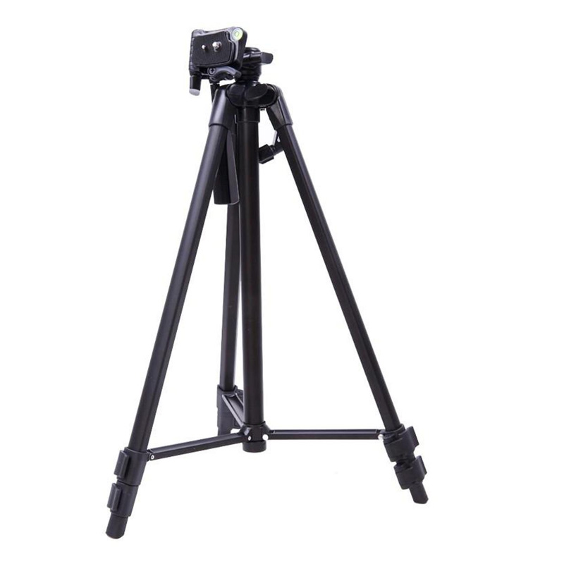 Picture of 360 Degree Swivel Fluid Head Tripod Stand 380A/3301 Black Mobile Camera Stand Pro 3 Maximum Height 5 Feet - Heavy stand