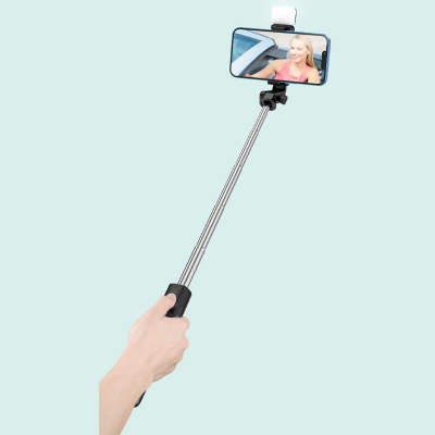 Picture of R1s Extendable Selfie Stick, Bluetooth Selfie Stick with Tripod Stand and Detachable Wireless Bluetooth Remote, Ultra Compact Selfie Stick for Mobile and All Smart Phones-(Upgraded 2023)